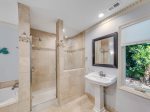 Master Bathroom with Two Separate Sinks, Walk in Shower and Soaking Tub at 38 Battery Road